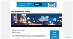 Desktop Screenshot of mathtuition88.com