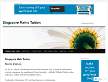 Tablet Screenshot of mathtuition88.com